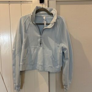 lululemon athletica Light Blue Half-Zip Hoodie